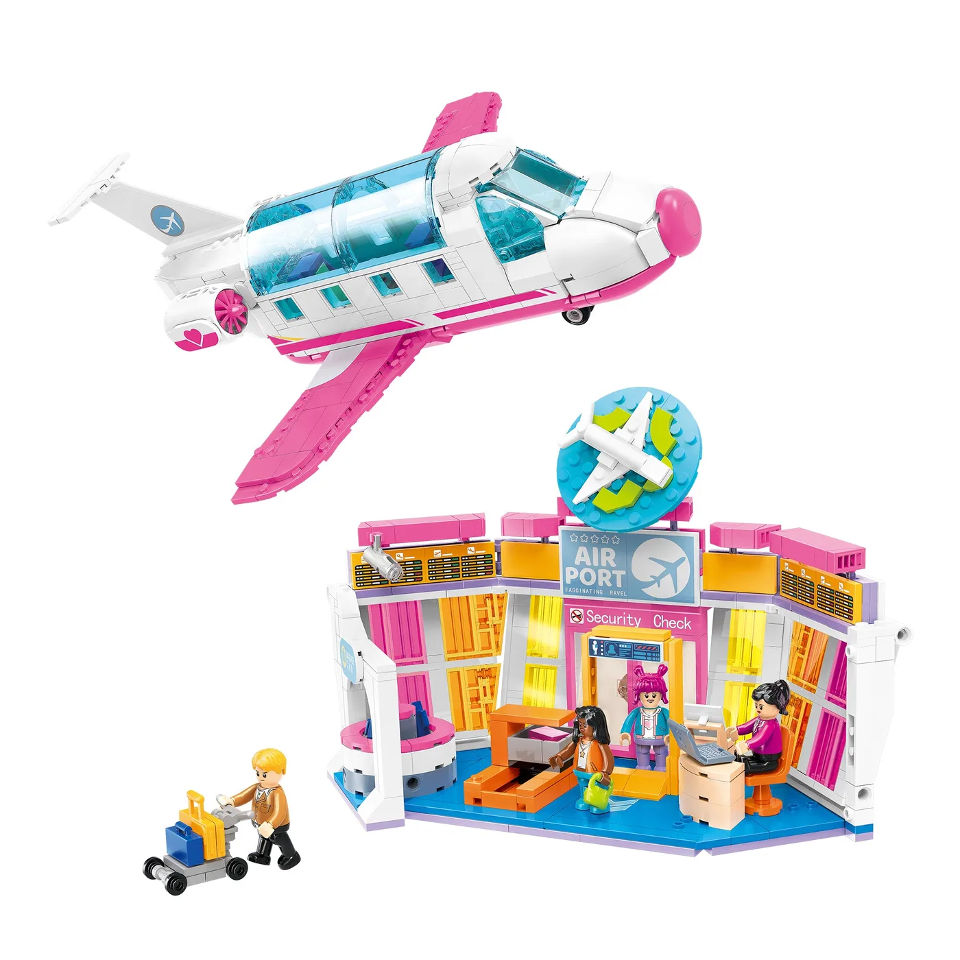 JIESTAR Set de construction Jet aéroport iBlock (JS-LL110) - prix | Brick Broker