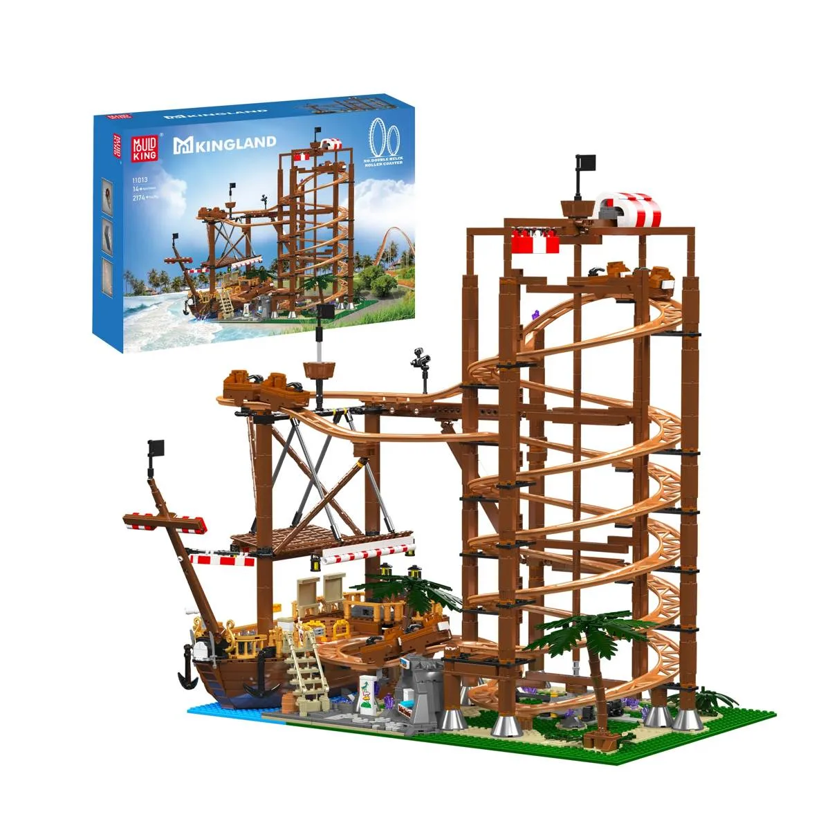 Mould King Montagnes russes Double Hélice (MOU-11013) - prix | Brick Broker
