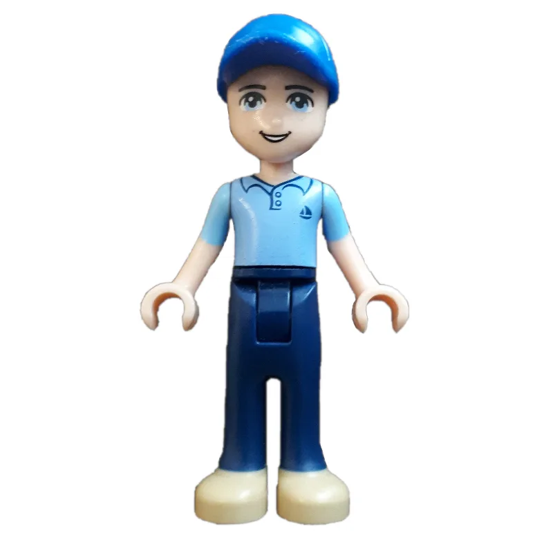 Andrew - Medium Blue Shirt, Dark Blue Trouser… — minifigurine LEGO | Brick Broker