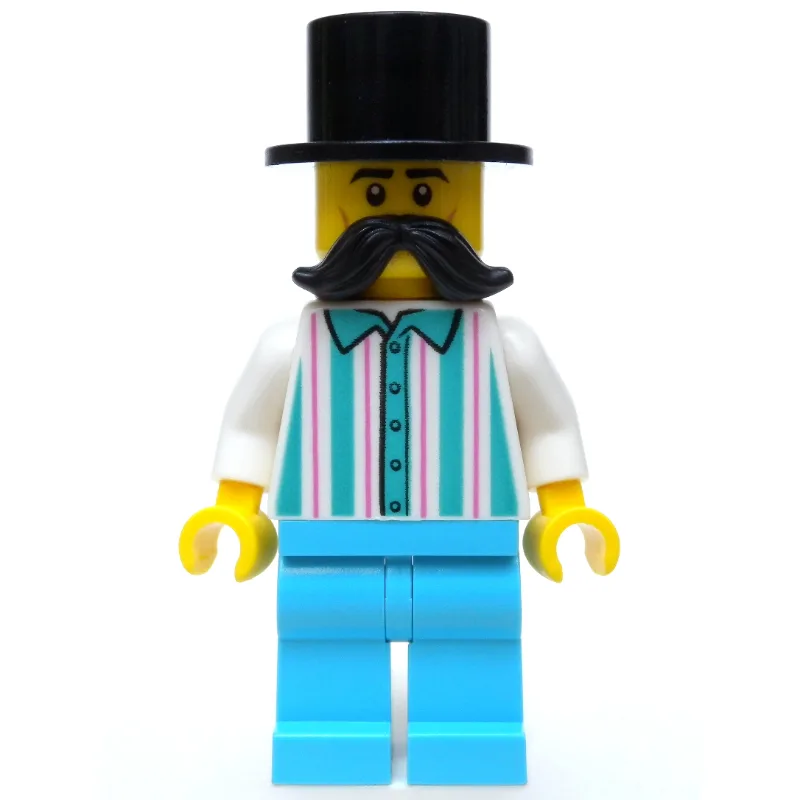 Fairground Worker, Man, Moustache, Top Hat — minifigurine LEGO | Brick Broker