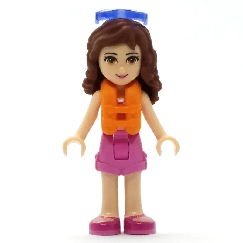 Olivia - Dark Pink Bikini, Dark Pink Trousers — minifigurine LEGO | Brick Broker