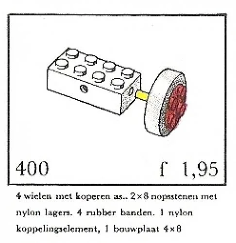 LEGO 400 Petites Roues avec Essieux (System) - prix | Brick Broker