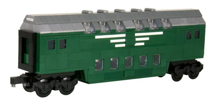BlueBrixx Wagon à deux étages DR voiture intermédiaire (BB-101007) - prix | Brick Broker
