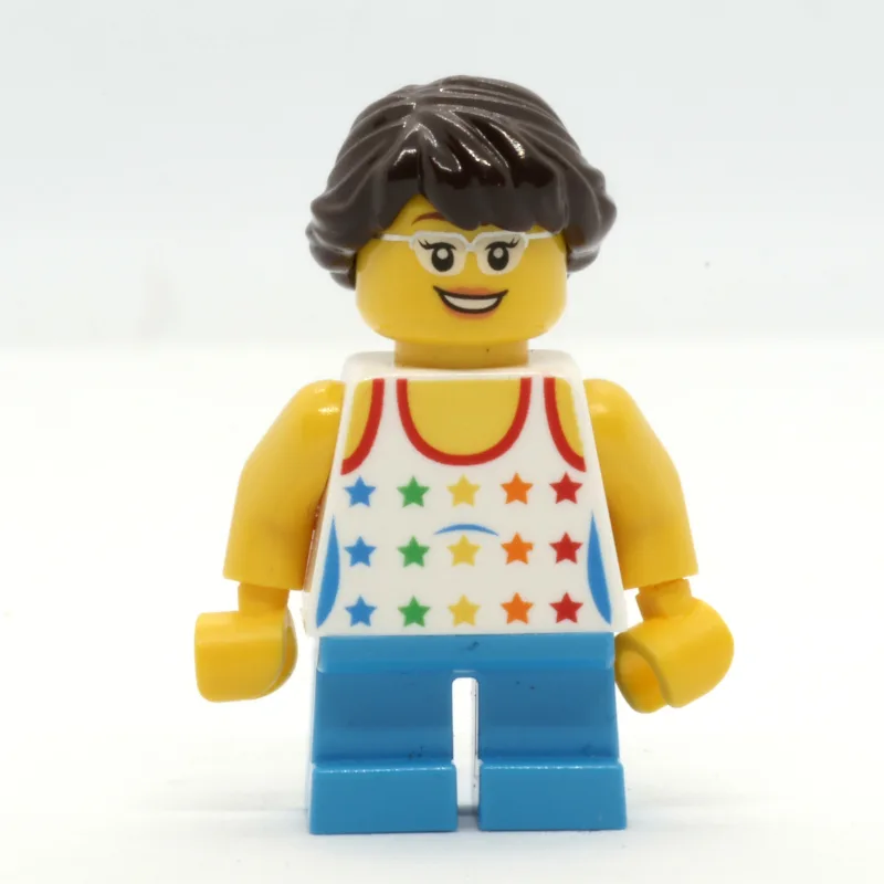 Kid - White Torso, Dark Azure Legs, Dark Brow… — minifigurine LEGO | Brick Broker