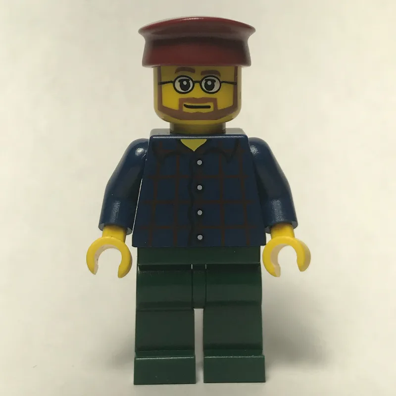 Dark Blue Torso, Dark Green Legs, Dark Red Hat — minifigurine LEGO | Brick Broker
