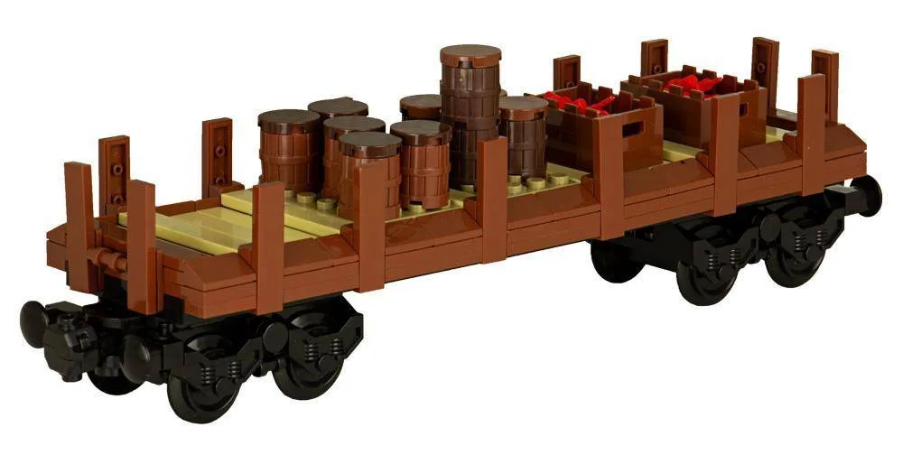 BlueBrixx Wagon de marchandises classique occidental (BB-102896) - prix | Brick Broker