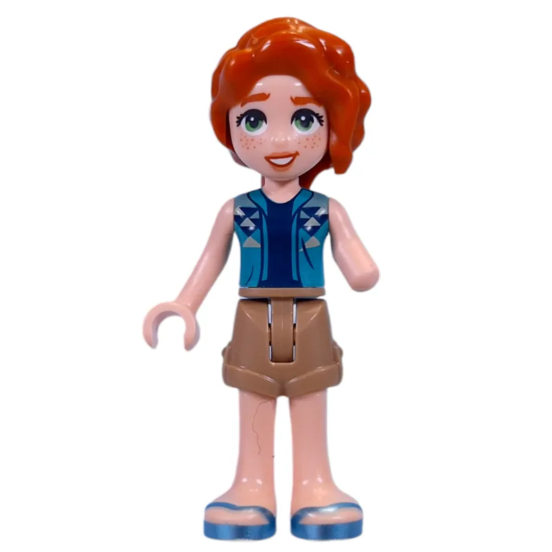 Autumn - Dark Turquoise Top, Dark Tan Shorts — minifigurine LEGO | Brick Broker