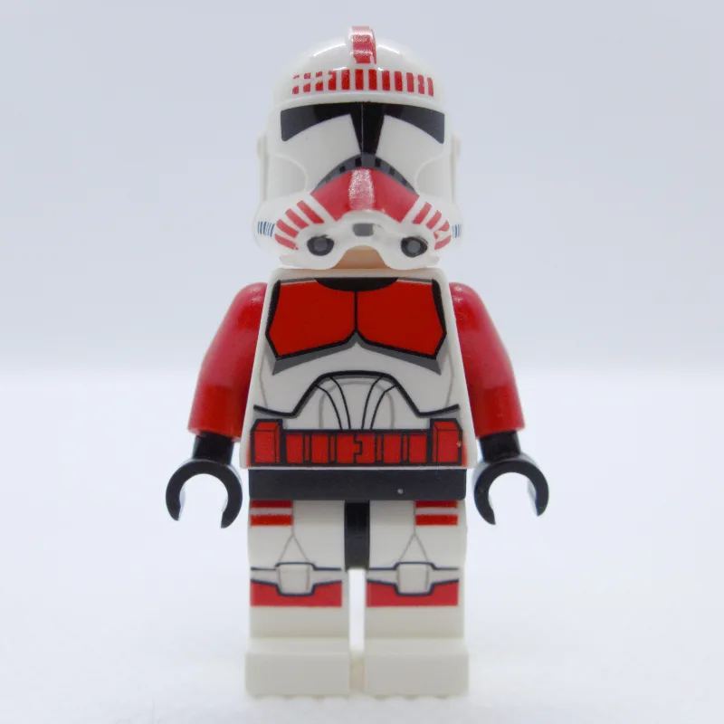 Clone Shock Trooper, Red Markings, Brown Eyes — minifigurine LEGO | Brick Broker