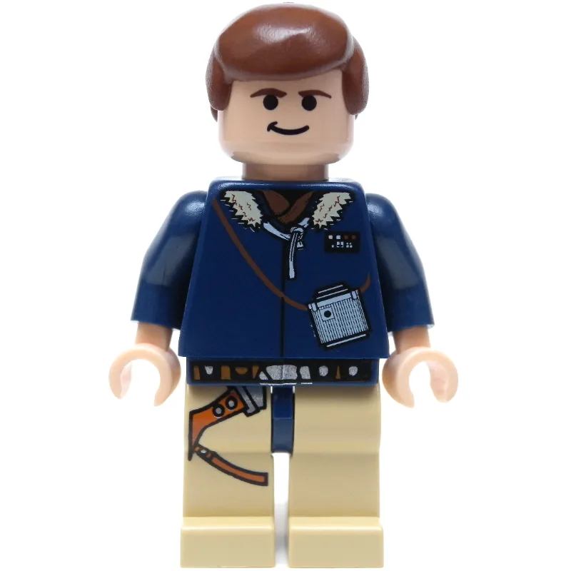 Han Solo, Hoth Outfit, Dark Blue Jacket, Tan… — minifigurine LEGO | Brick Broker