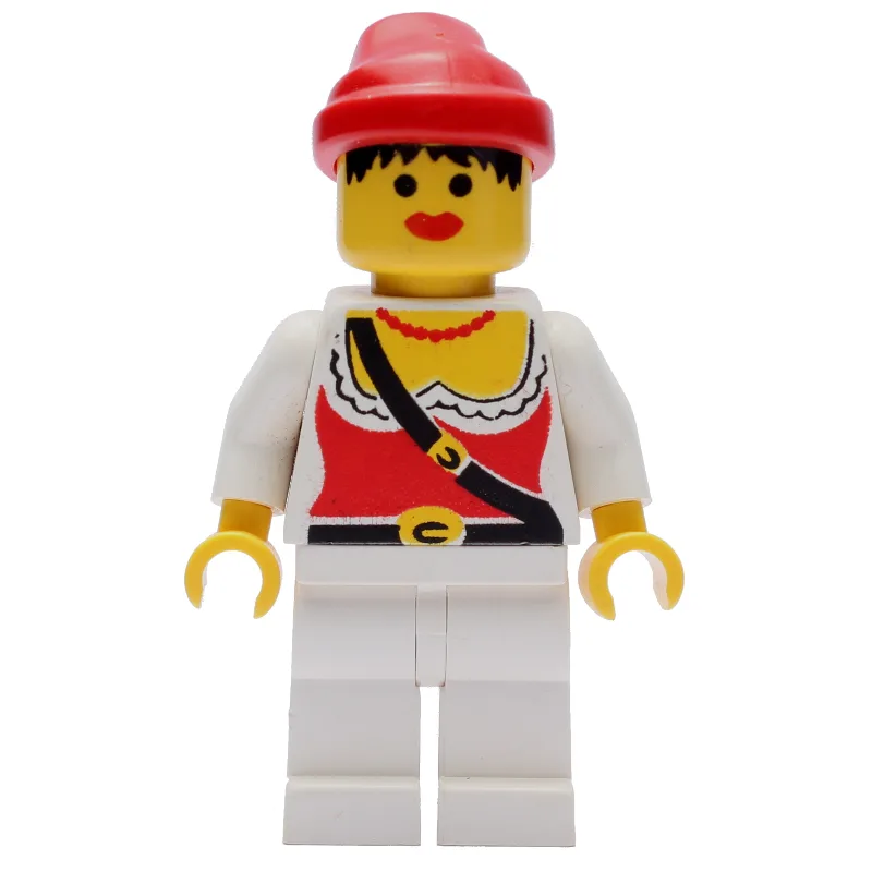 Pirate - Female, White Legs, Red Bandana — minifigurine LEGO | Brick Broker