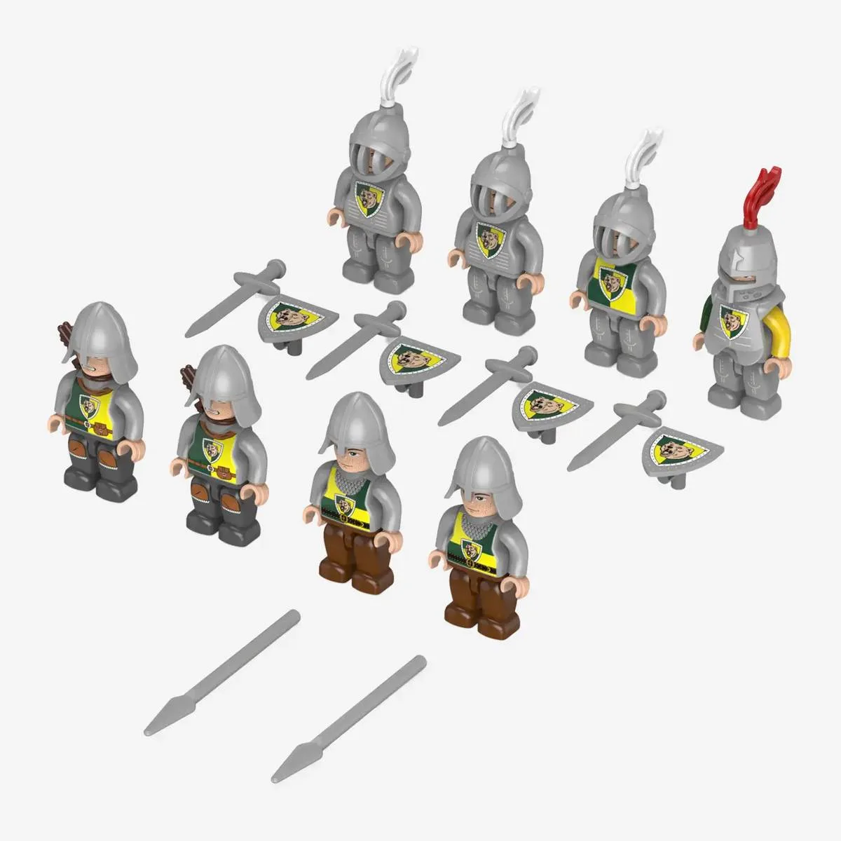 BlueBrixx Pack de minifigurines Château Fort - Chevaliers (BB-108035) - prix | Brick Broker