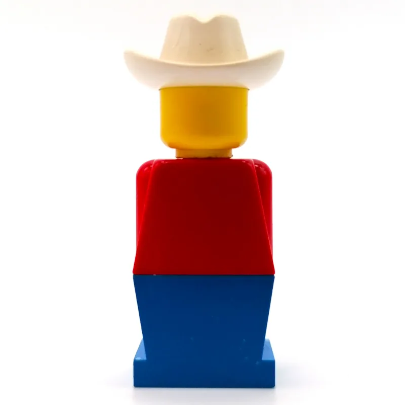 LEGOLAND Red Torso, Blue Legs, White Cowboy H… — minifigurine LEGO | Brick Broker