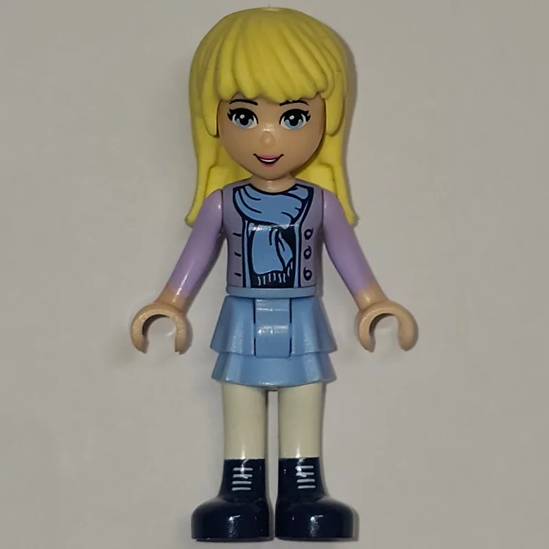 Stephanie - Lavender Jacket, Scarf, Light Aqu… — minifigurine LEGO | Brick Broker