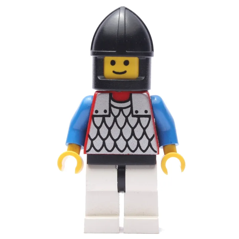 Knight (Scale Mail on Red) - Black Arms, Whit… — minifigurine LEGO | Brick Broker