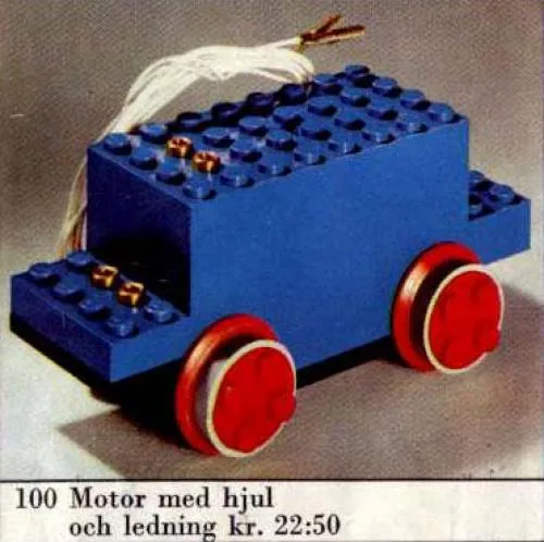 LEGO 100 Moteur 4.5V avec roues (petite version) - prix | Brick Broker