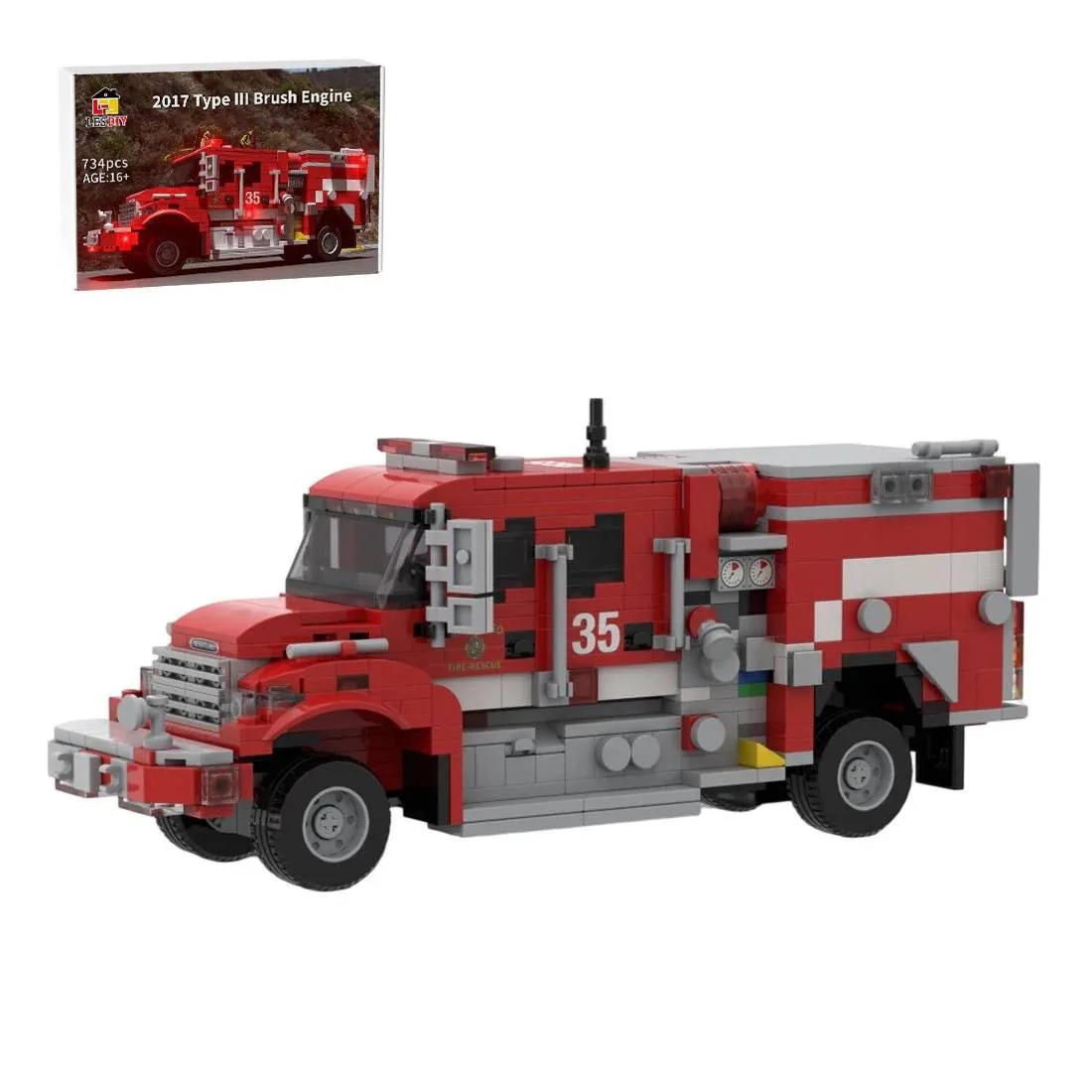 LesDiy Camion Anti-incendie Pierce-Freightliner Type III SDFR 2017 (LESDIY-3733438) - prix | Brick Broker