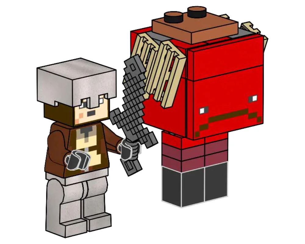 LEGO 662402 Héros du Nether et Strider - prix | Brick Broker