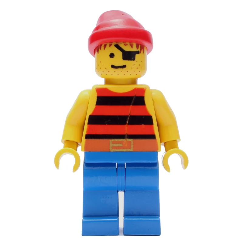 Pirate - Red/Black Stripes, Blue Legs, Red Ba… — minifigurine LEGO | Brick Broker