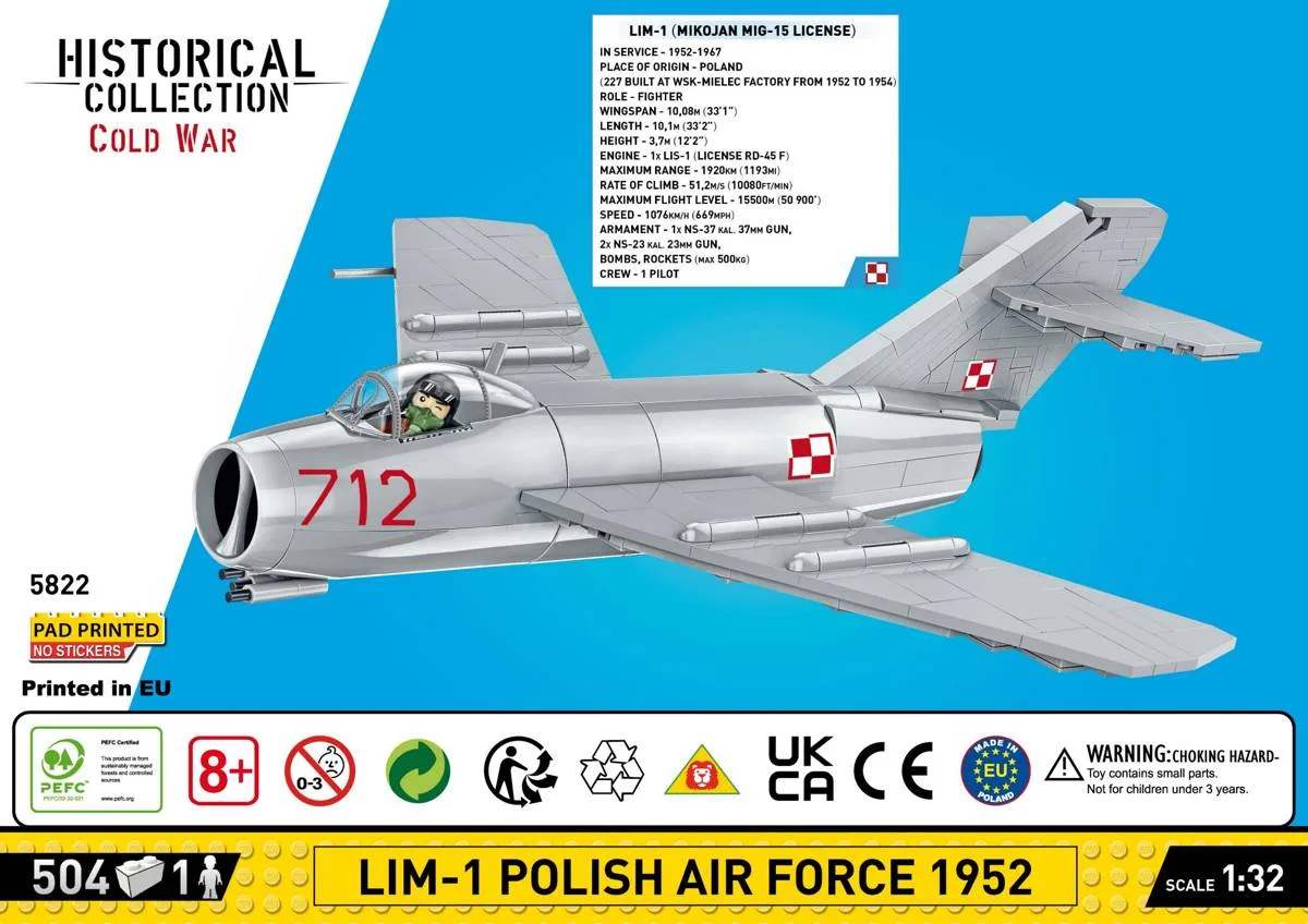 COBI Lim-1 Force aérienne polonaise 1952 (COBI-5822) - prix | Brick Broker