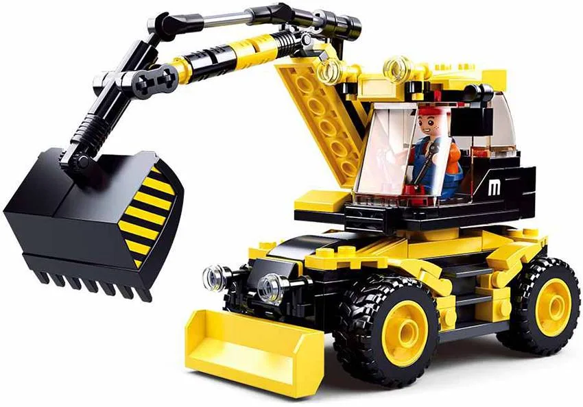 Sluban Excavatrice sur roues (SLB-M38-B0805) - prix | Brick Broker