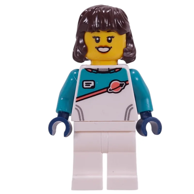Astronaut, White/Dark Turquoise Spacesuit, Da… — minifigurine LEGO | Brick Broker