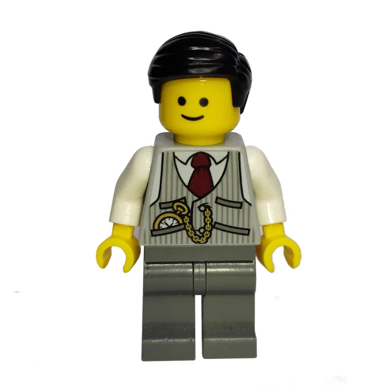 Light Bluish Grey Torso Jacket, Dark BLuish G… — minifigurine LEGO | Brick Broker