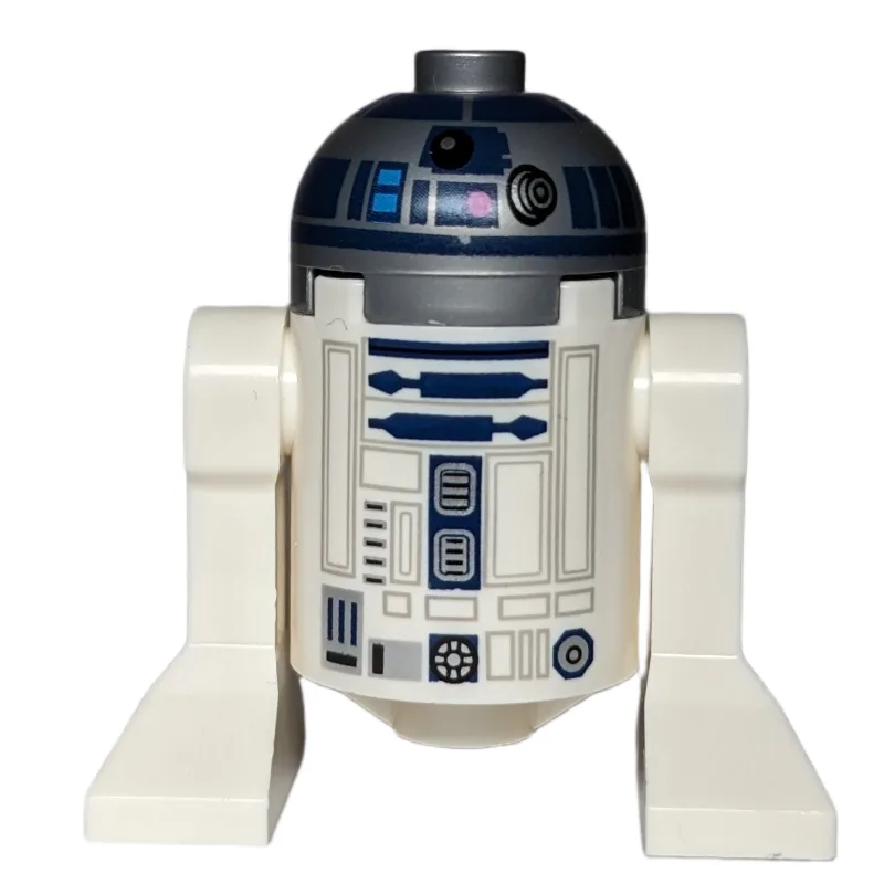 Astromech Droid, R2-D2, Flat Silver Dome, Dar… — minifigurine LEGO | Brick Broker
