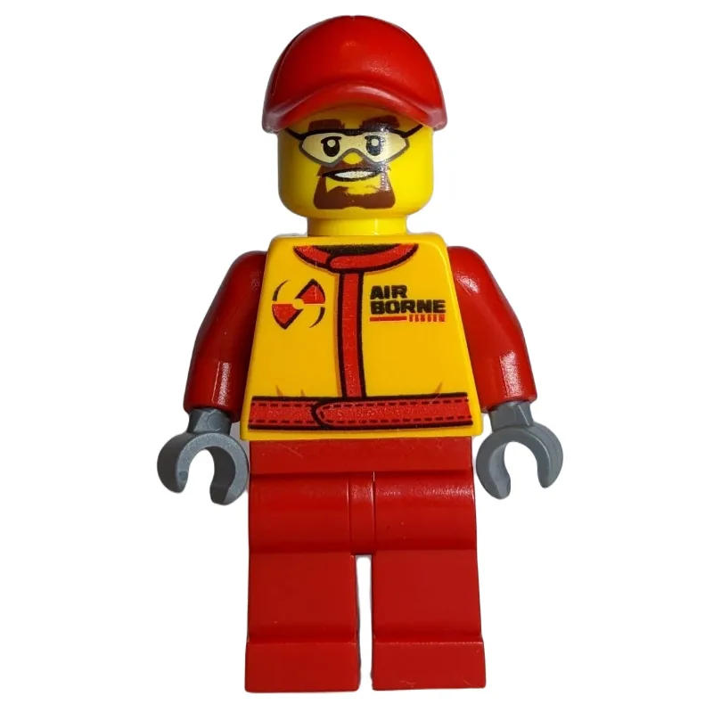 Racer, Red and Orange Jumpsuit, Red Cap, Goat… — minifigurine LEGO | Brick Broker