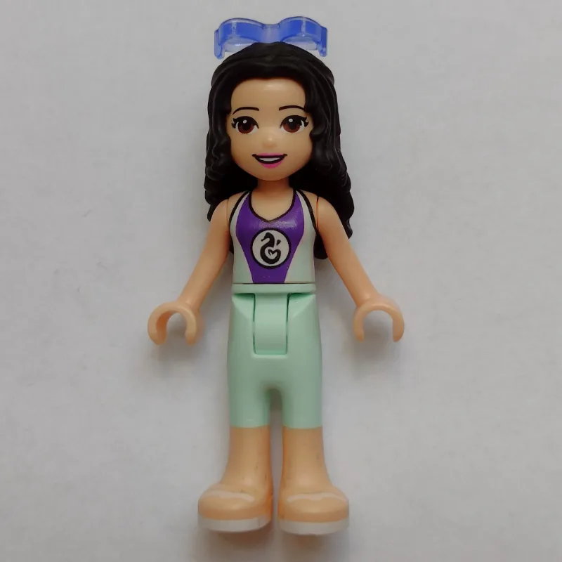 Emma - Dark Purple/Light Aqua Wet Suit, Glass… — minifigurine LEGO | Brick Broker