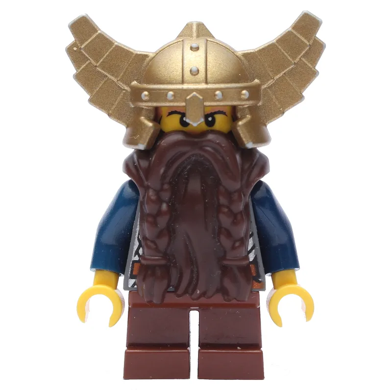 Dwarf, Armor with Shoulder Strap, Short Reddi… — minifigurine LEGO | Brick Broker