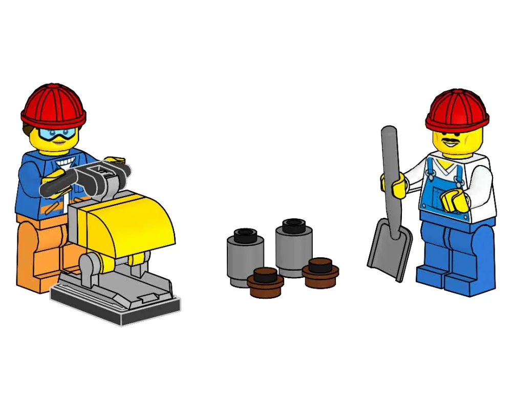 LEGO 952305 Équipe de construction avec outils - prix | Brick Broker