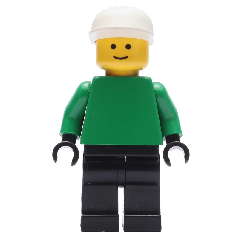 Soccer Player Goalie Green Torso, Black Legs,… — minifigurine LEGO | Brick Broker