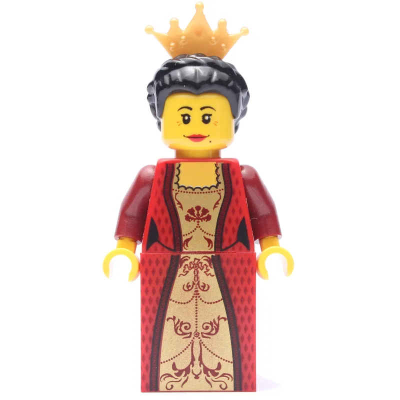 Queen - Red Torso, Red Slope for Legs, Black… — minifigurine LEGO | Brick Broker
