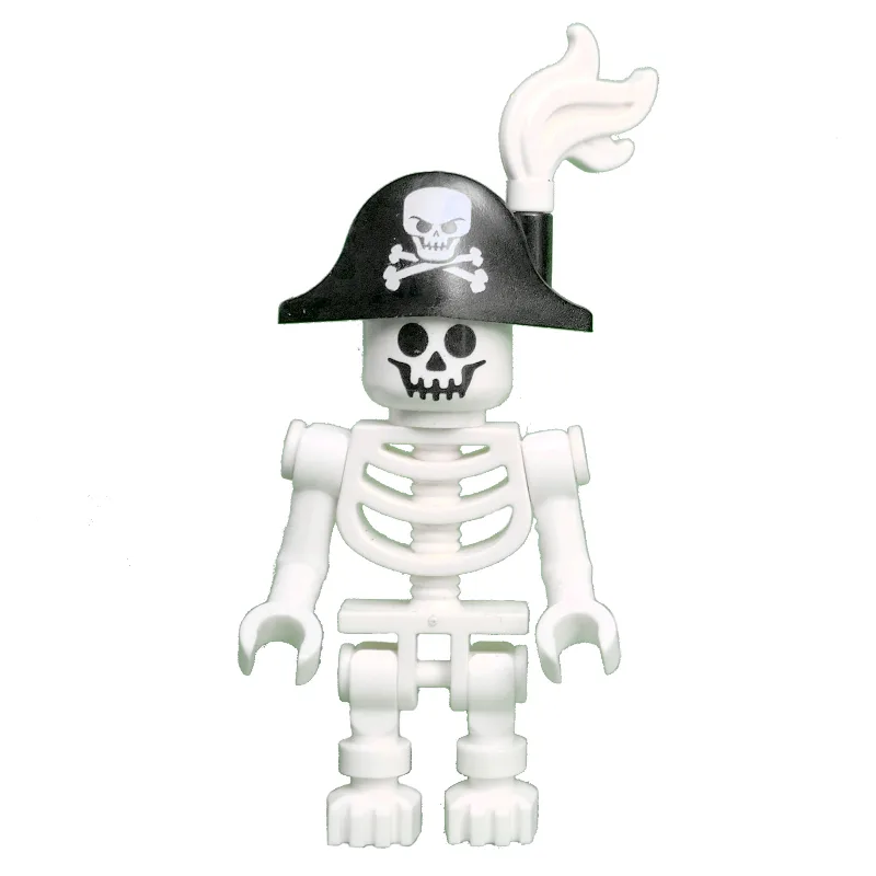 Skeleton, Standard Face, Bicorne Hat with Sku… — minifigurine LEGO | Brick Broker