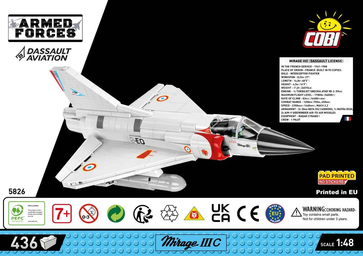 COBI Mirage IIIC Cigognes (COBI-5826) - prix | Brick Broker