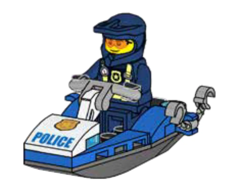 LEGO 952207 Scooter des mers de la police fluviale - prix | Brick Broker
