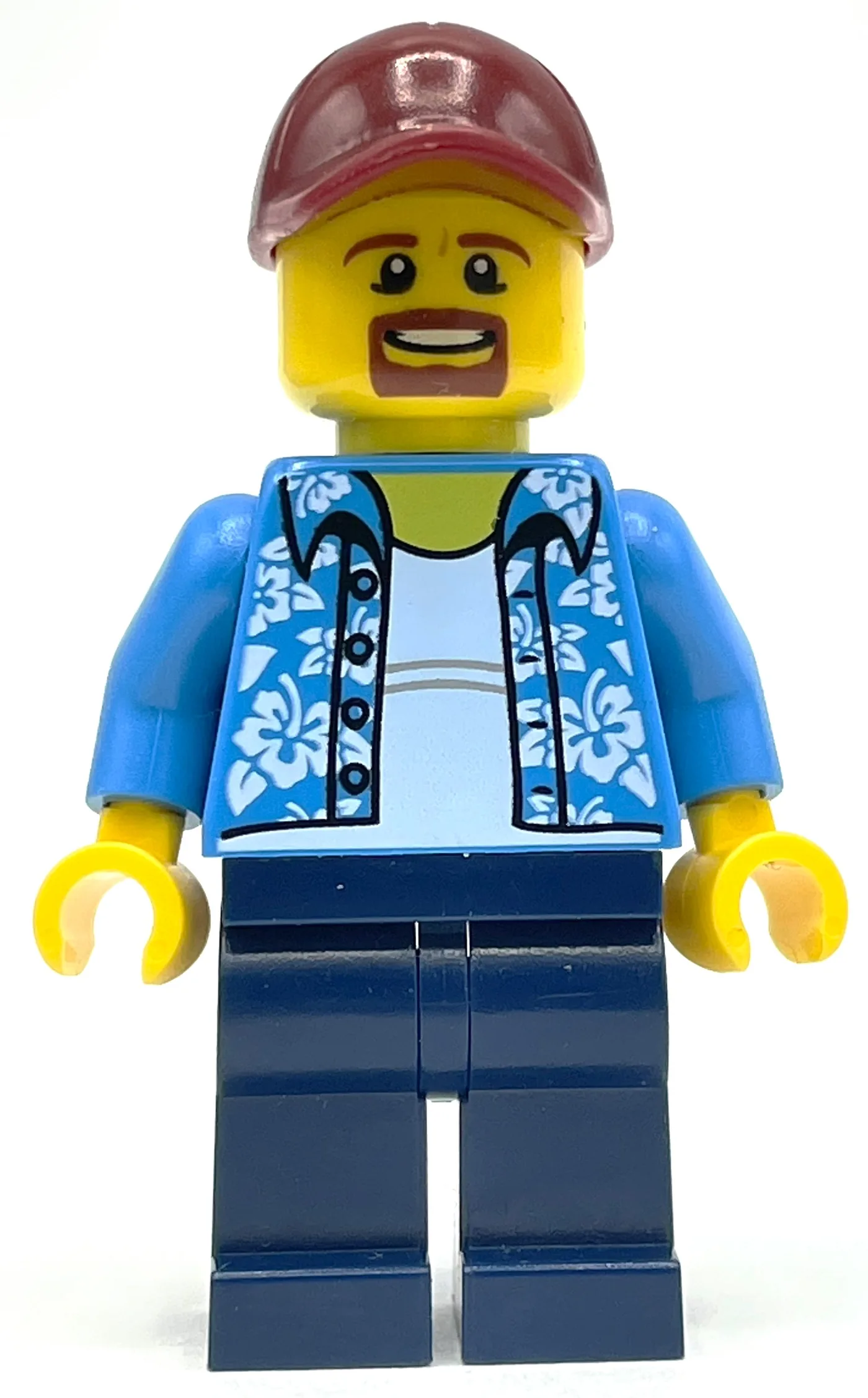 Dark Azure Torso, Dark Blue Legs, Dark Red Cap — minifigurine LEGO | Brick Broker