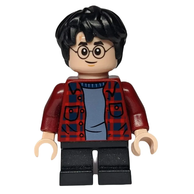 Harry Potter, Open Dark Red Shirt, Short Blac… — minifigurine LEGO | Brick Broker