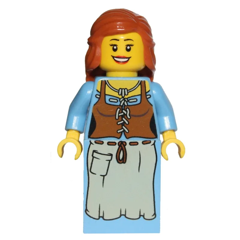 Maiden (Kingdoms) - Dark Orange Hair — dans quels sets LEGO ? (fig-006741) | Brick Broker