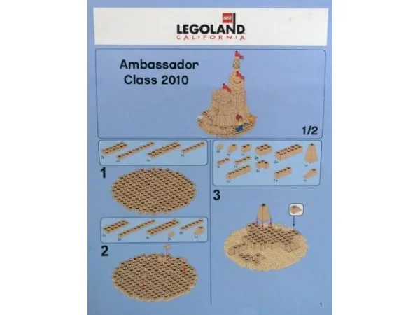 LEGO Château de sable - Classe Ambassadeur 2010 (Pass exclusif LLCA Ambassador) (LLCA52-1) - prix | Brick Broker