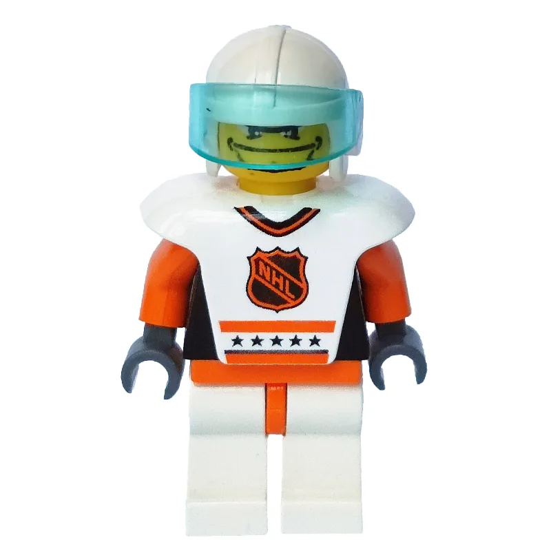 Hockey Player White Vest #2 — dans quels sets LEGO ? (fig-007186) | Brick Broker