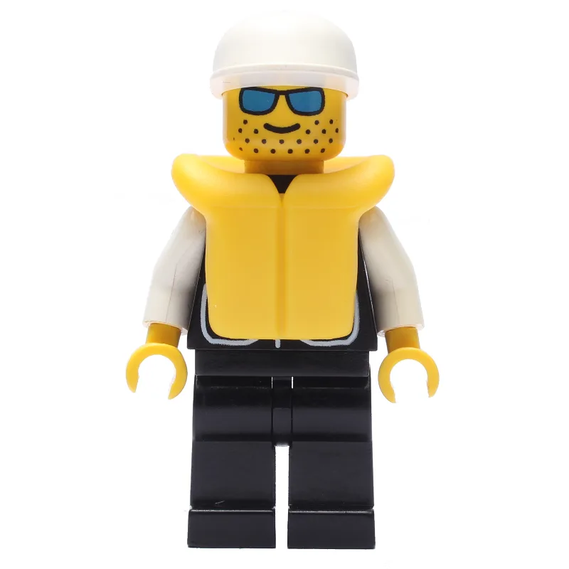 Policeman, Black Vest with Badge and Pockets,… — minifigurine LEGO | Brick Broker