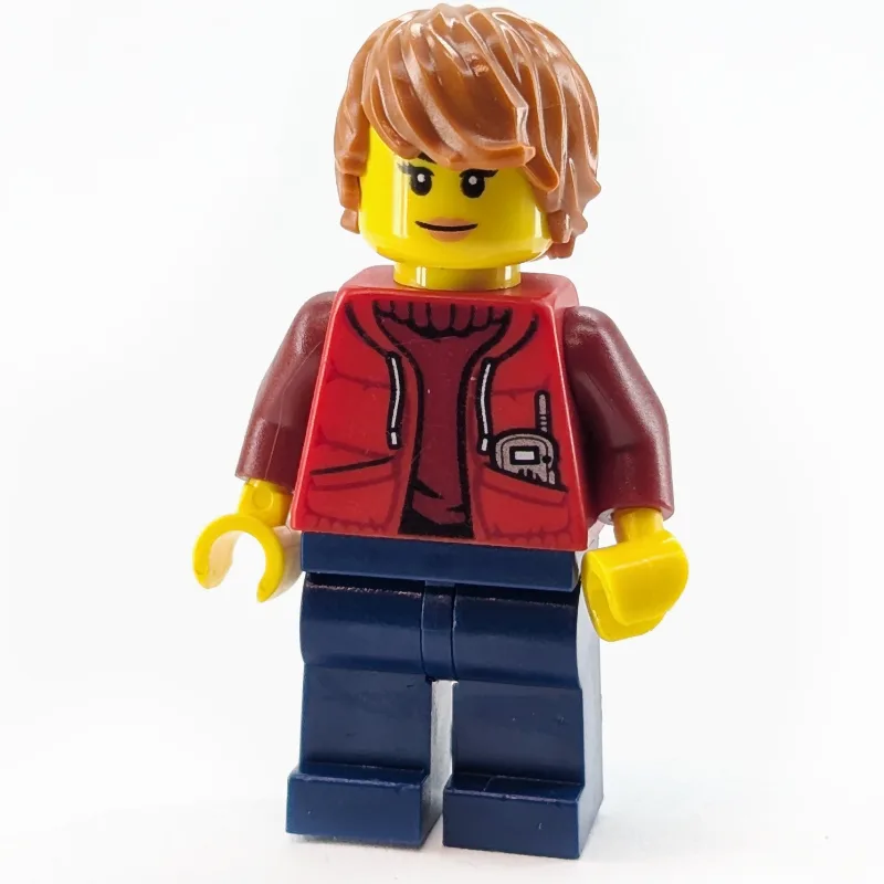 Marine Explorer, Woman, Open Red Jacket over… — minifigurine LEGO | Brick Broker