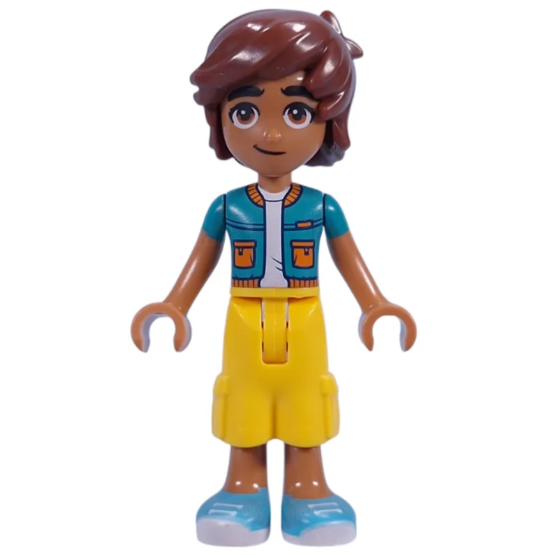 Leo - Dark Turquoise Jacket, Yellow Shorts — minifigurine LEGO | Brick Broker