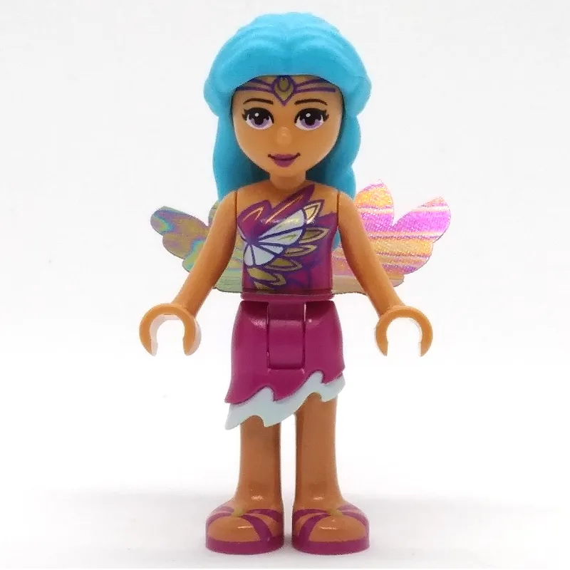 Claire - Magenta Dress, Cape, Medium Azure Ha… — minifigurine LEGO | Brick Broker
