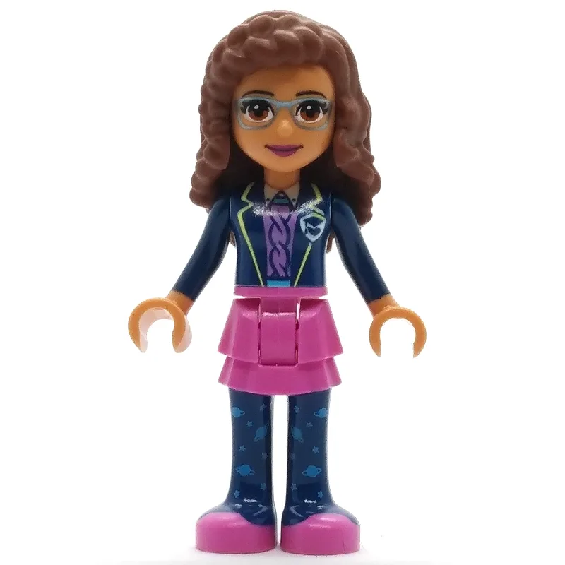 Olivia - Dark Blue Jacket, Dark Pink Skirt — minifigurine LEGO | Brick Broker