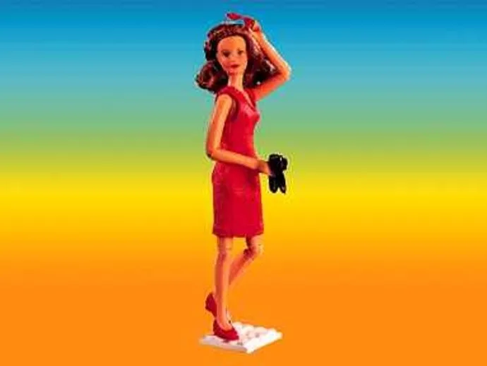 LEGO 3104 Ashley (alias Caroline en robe rouge) - prix | Brick Broker