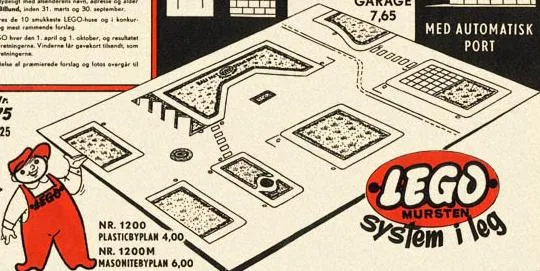 Plateau en bois LEGO Town Plan (1200M-1) - prix | Brick Broker