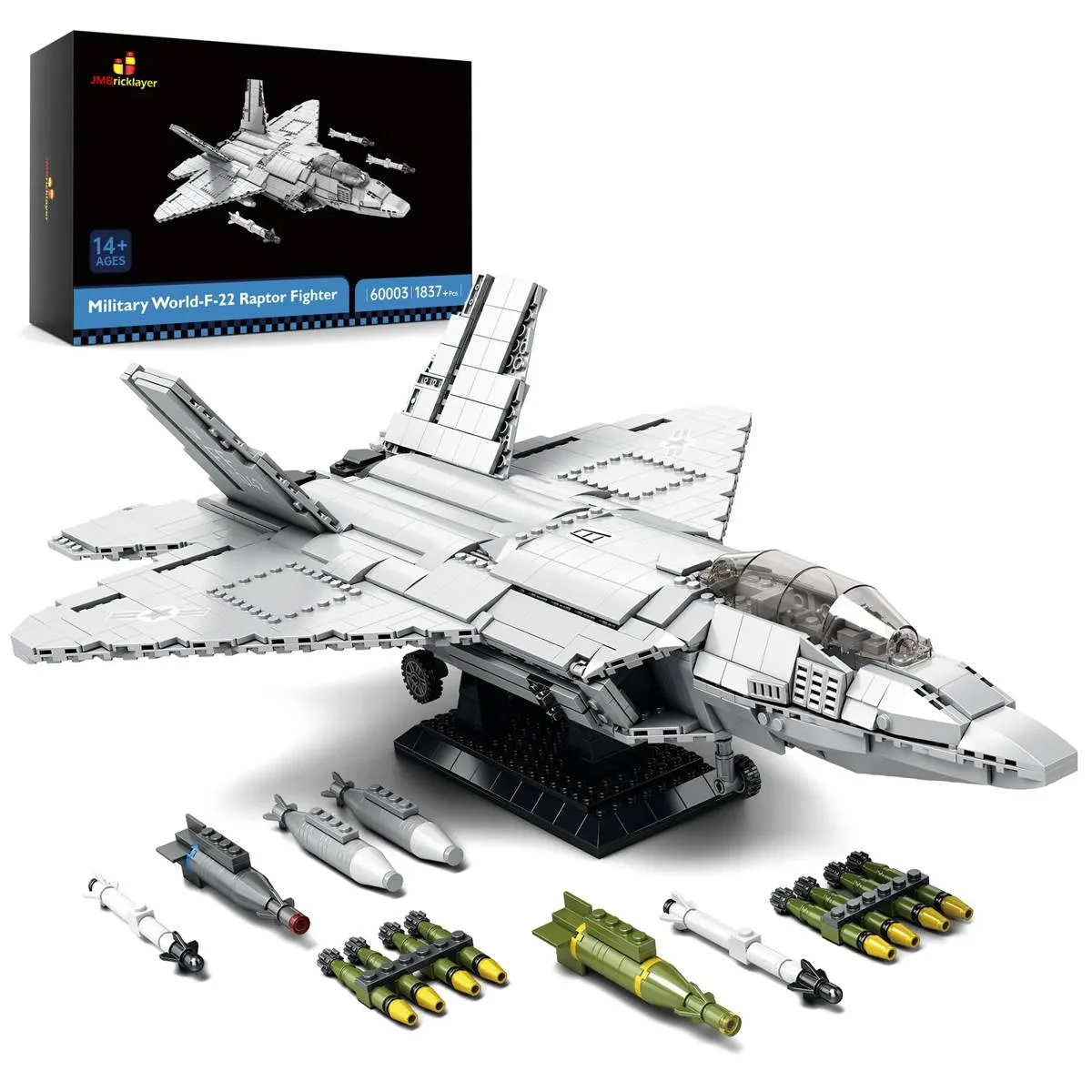 JMBricklayer Ensemble d'avion de combat F-22 Raptor (JMB-60003) - prix | Brick Broker