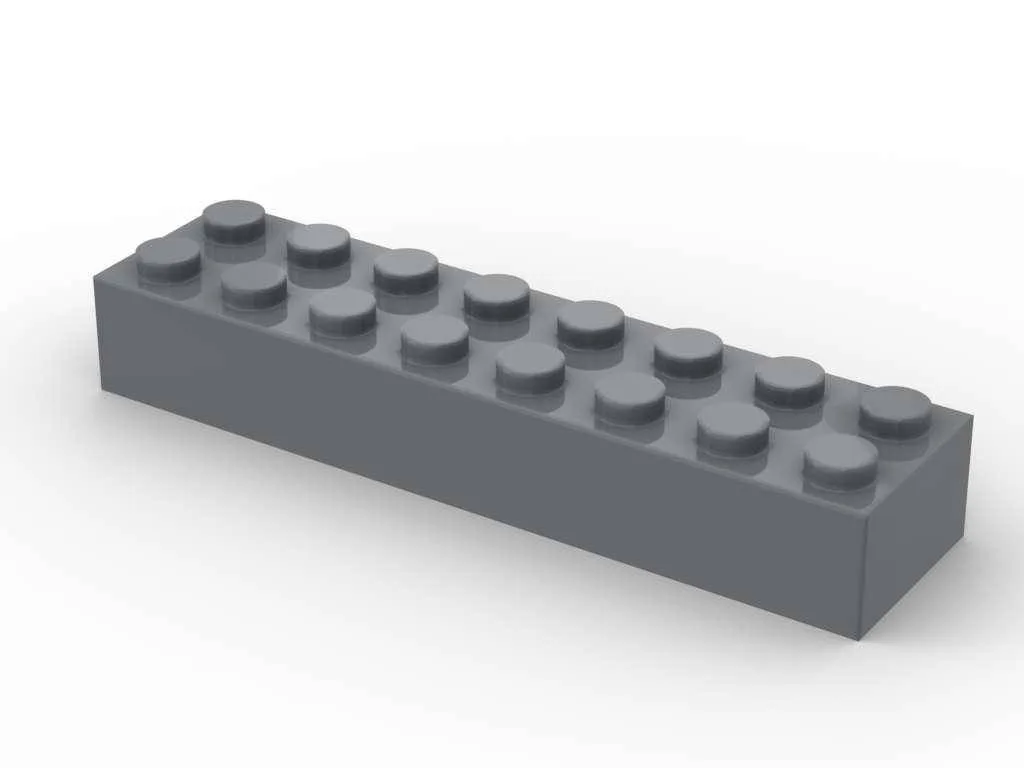 BlueBrixx Brique 2x8, Gris bleu foncé (250 pcs) (BB-401247) - prix | Brick Broker